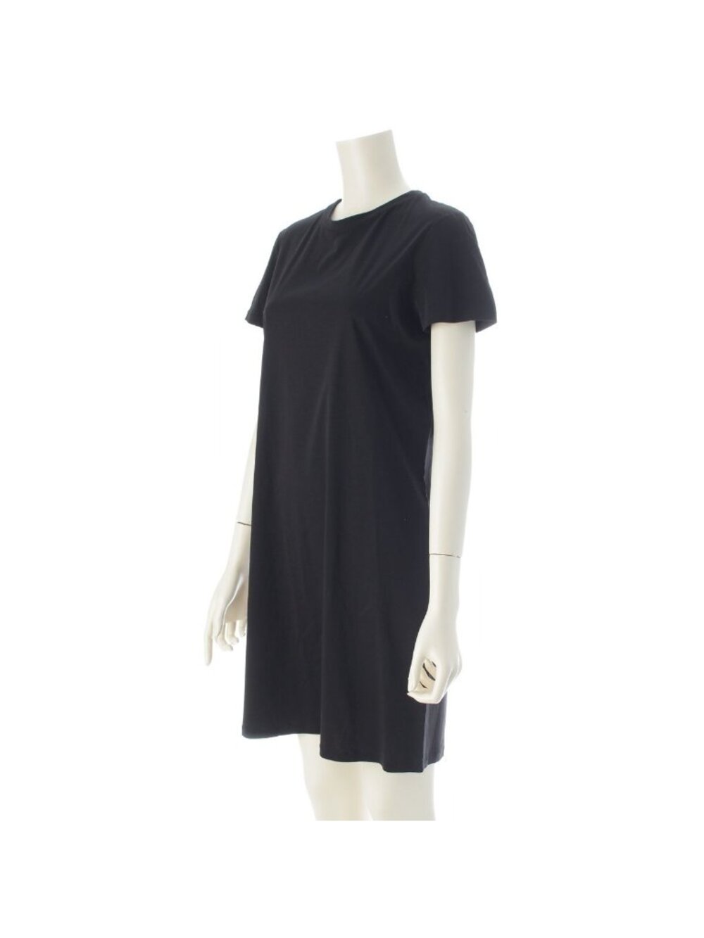 Chanel Cotton Top Back Coco Button Short Sleeve Dress Black - Picture 2 of 10